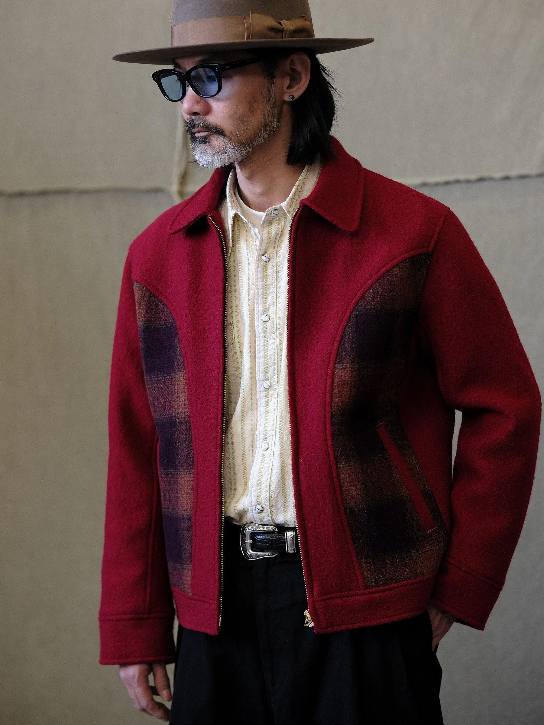 Plaid Zip Jacket - Image 4