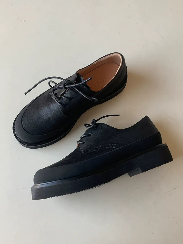Platform Leather Derby - Image 3