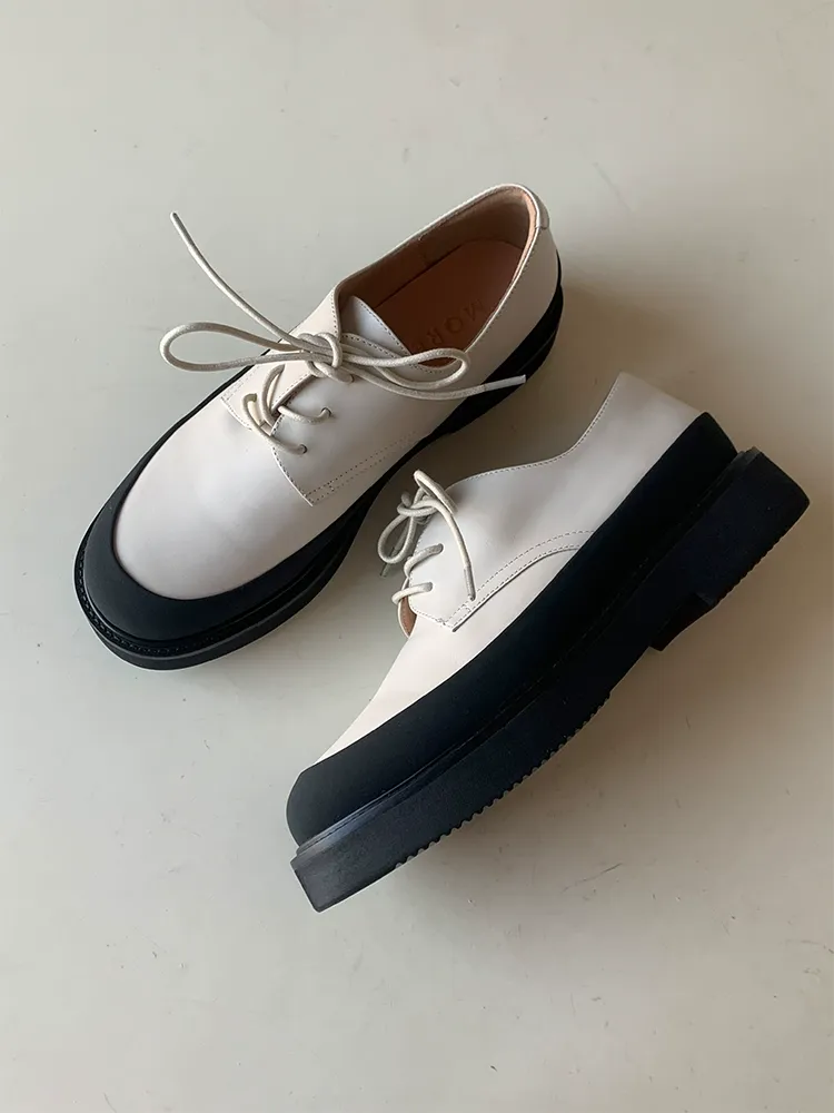 Platform Leather Derby - Image 4