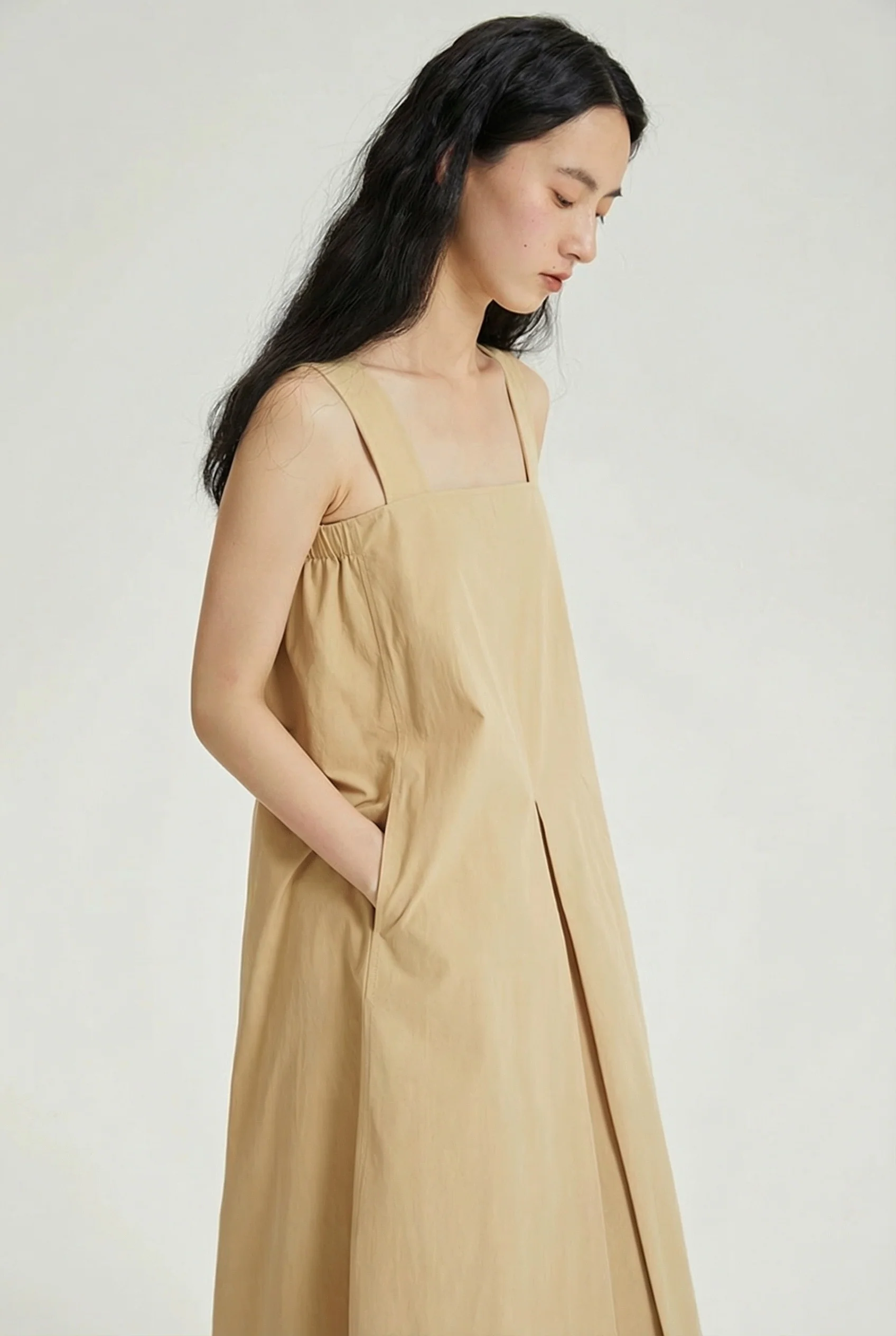 Pleat Front Midi Dress - Image 2