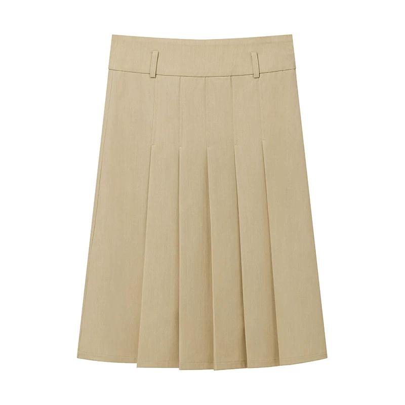 Pleated A-Line Skirt - Image 6