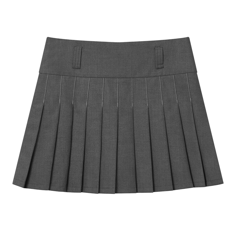 Pleated A-Line Skirt - Image 8