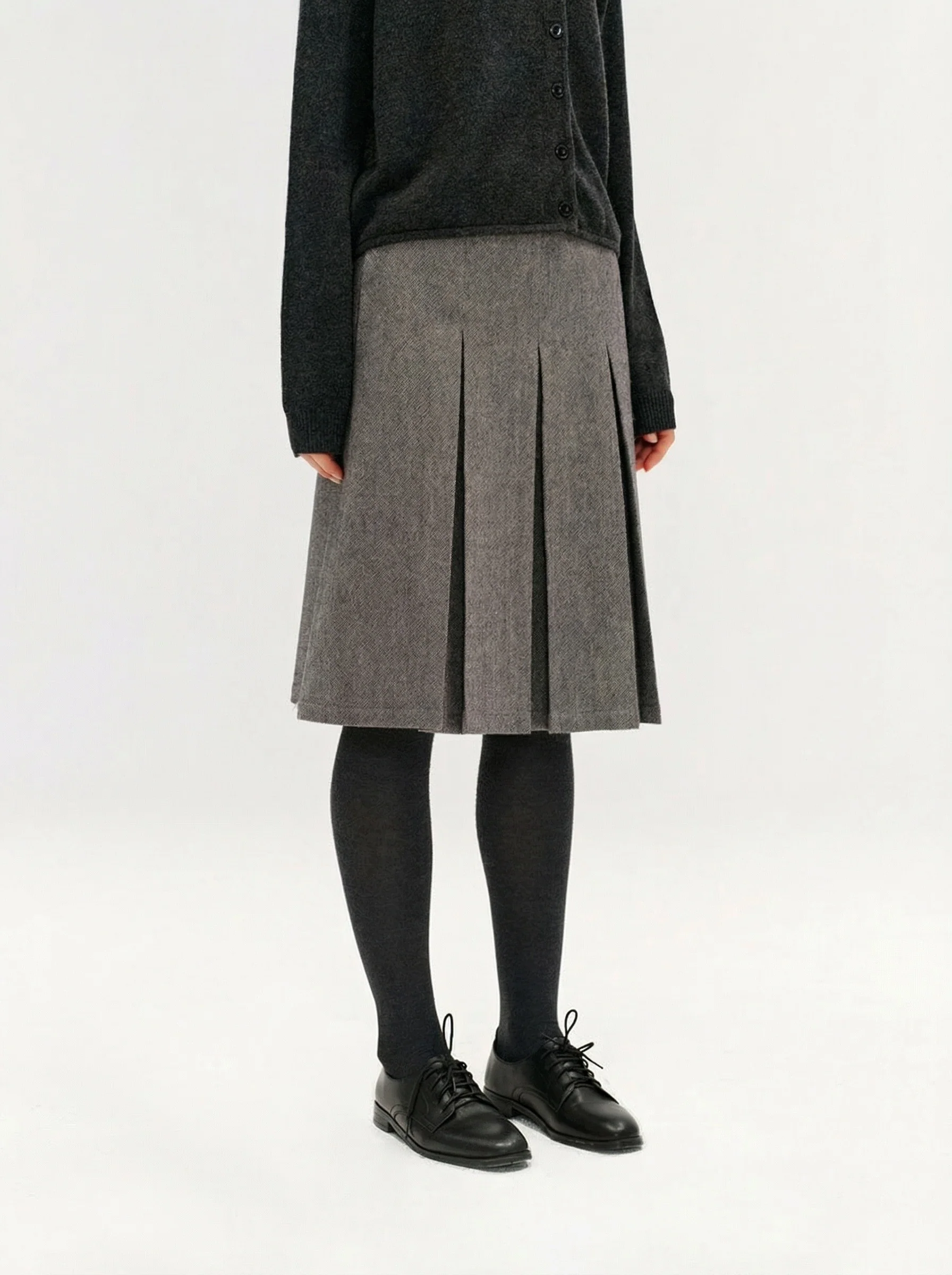 Pleated A-Line Skirt - Image 2
