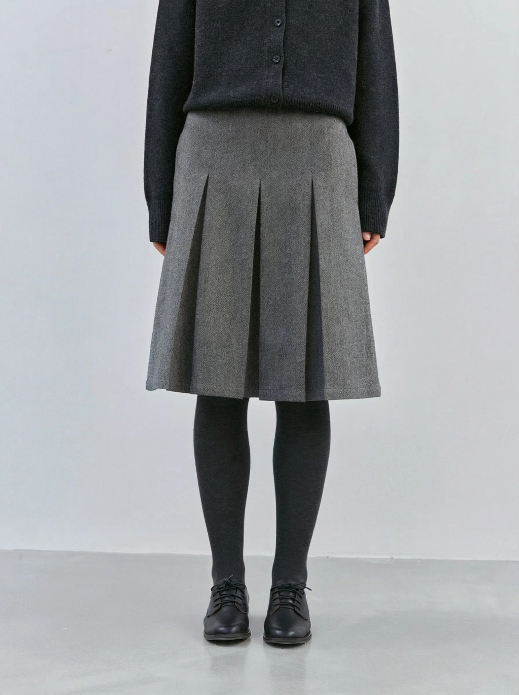 Pleated A-Line Skirt - Image 4