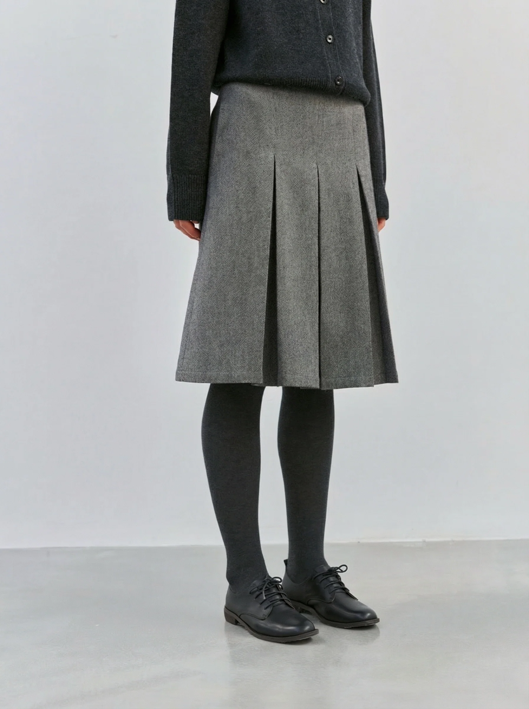 Pleated A-Line Skirt - Image 6