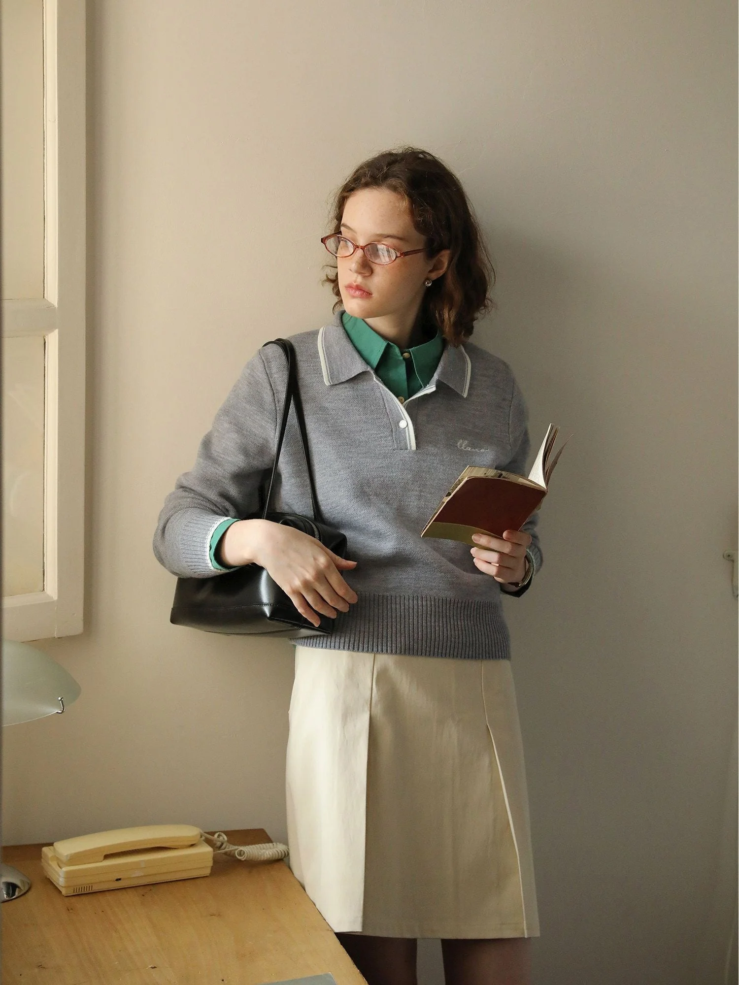 Pleated A-Line Skirt - Image 4