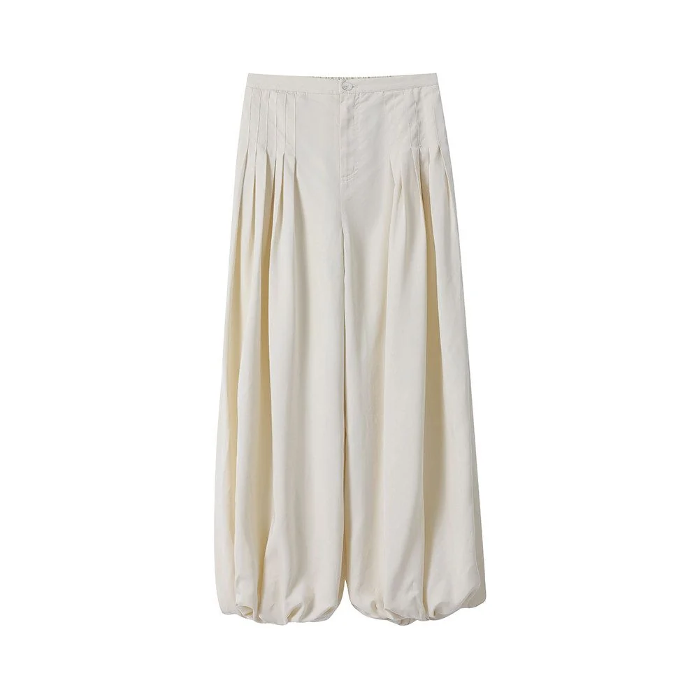 Pleated Balloon Pants - Image 8