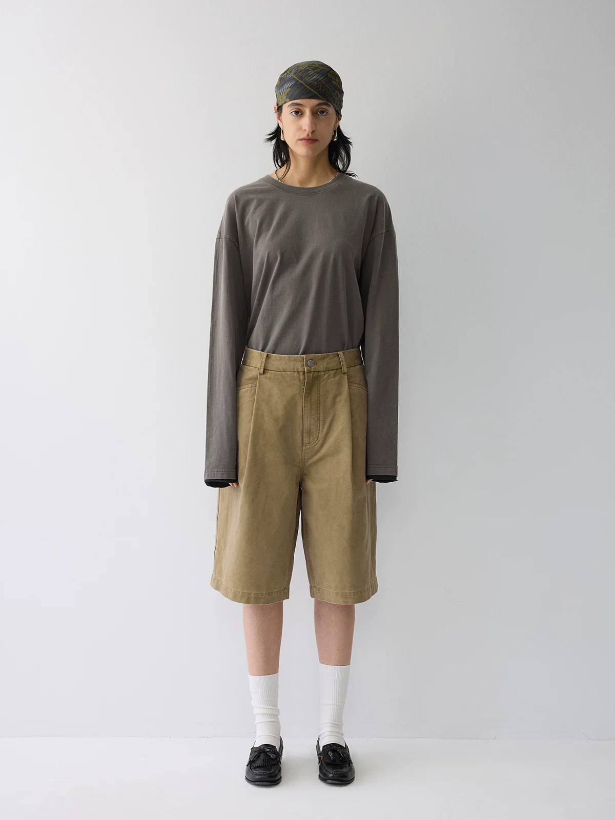 Pleated Bermuda Shorts - Image 6