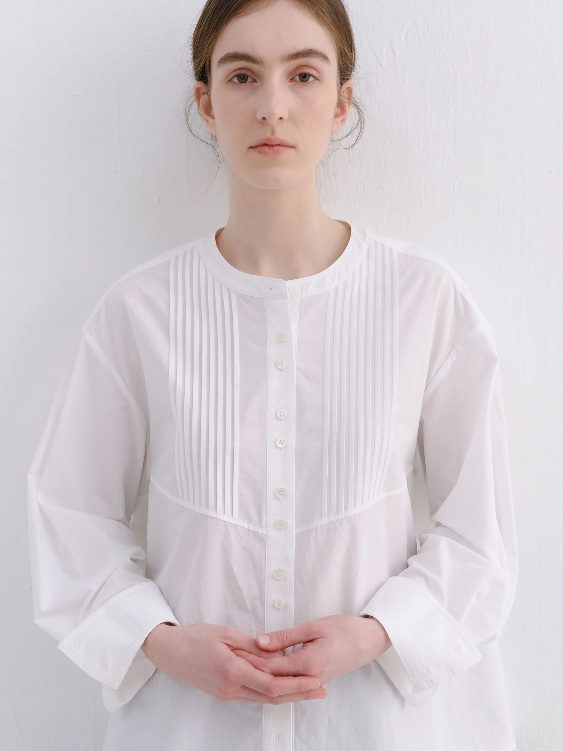 Pleated Bib Shirt - Image 6