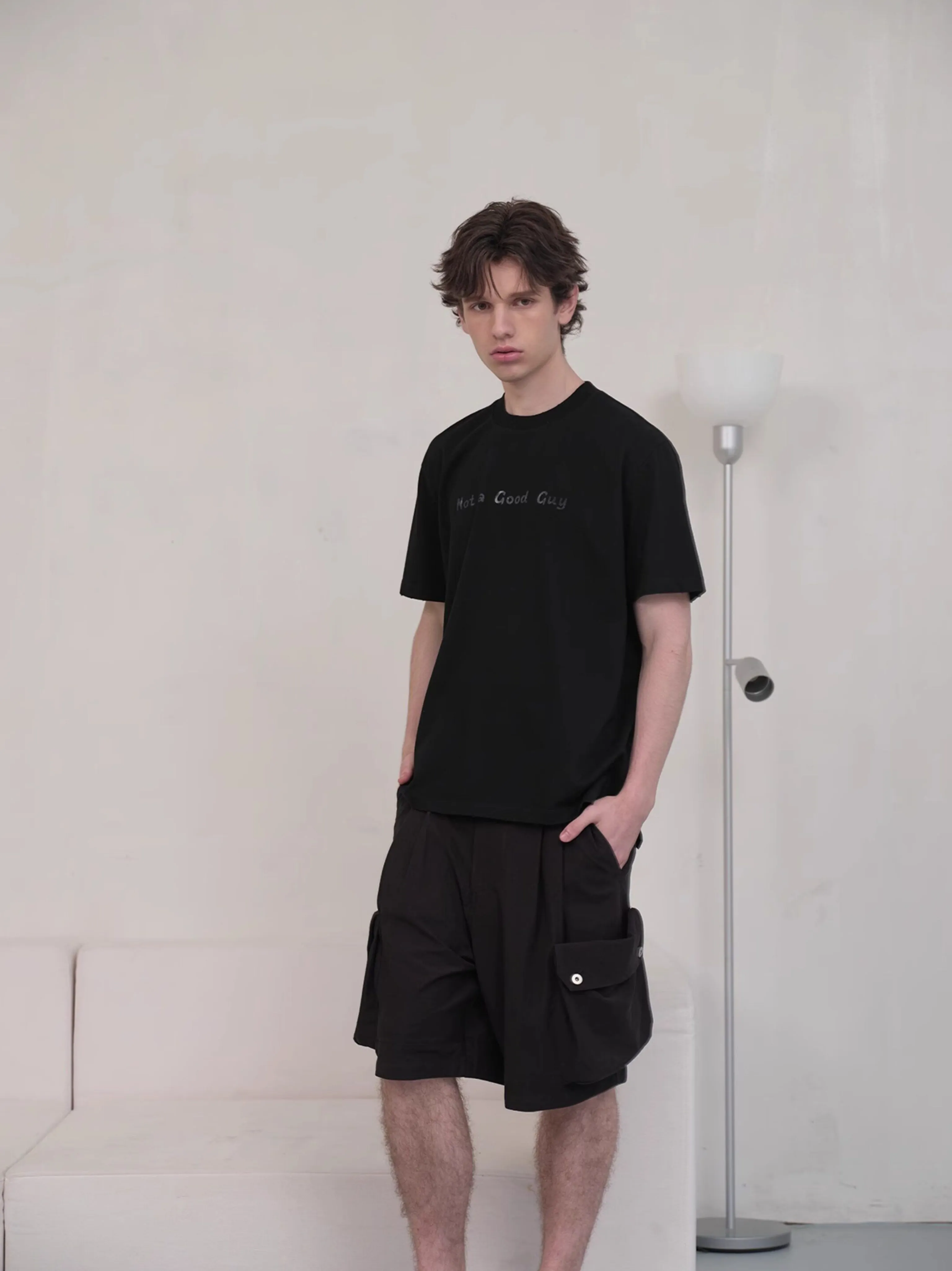 Pleated Cargo Shorts