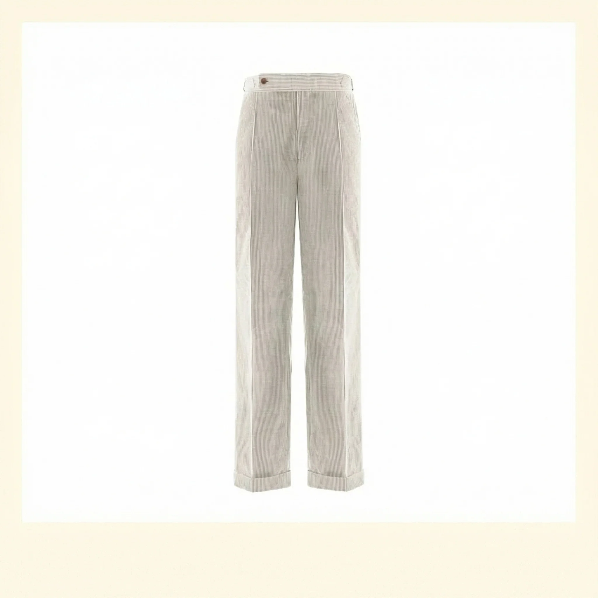 Pleated Corduroy Trousers - Image 5