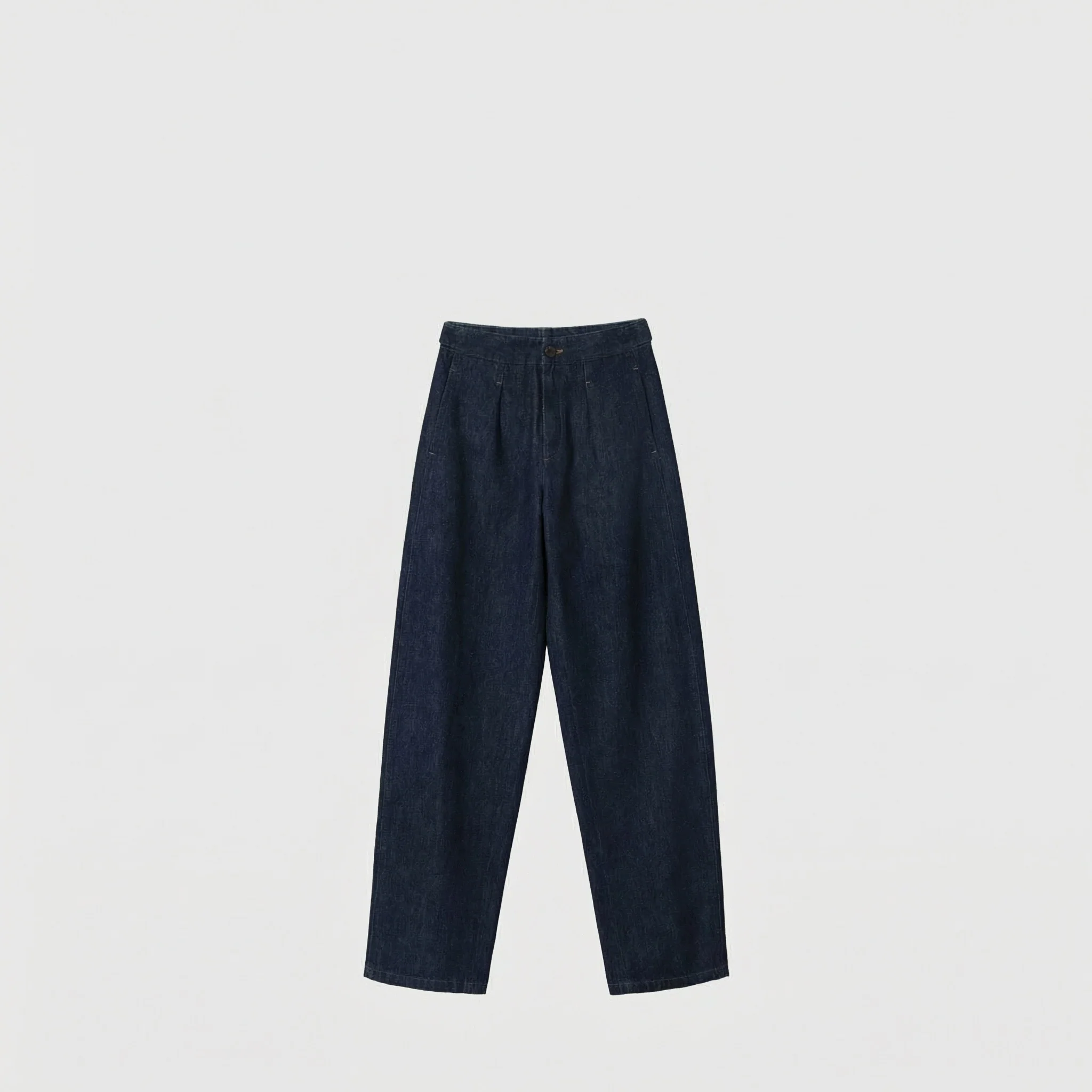 Pleated Denim Trousers - Image 5