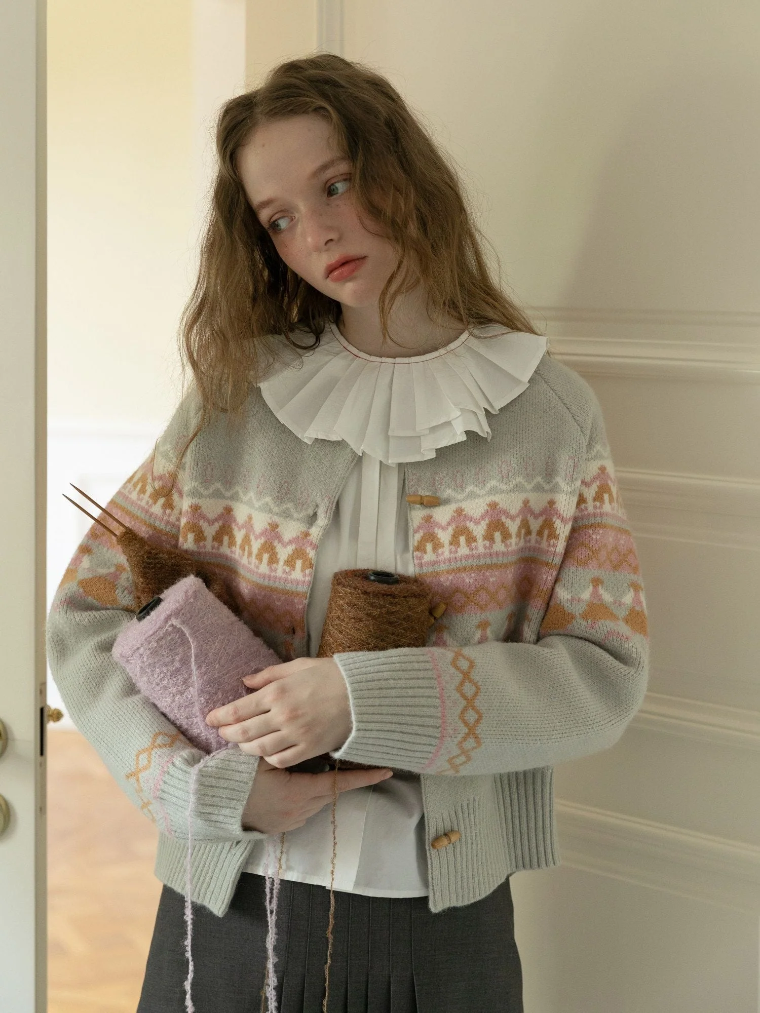 Pleated Detachable Collar - Image 2