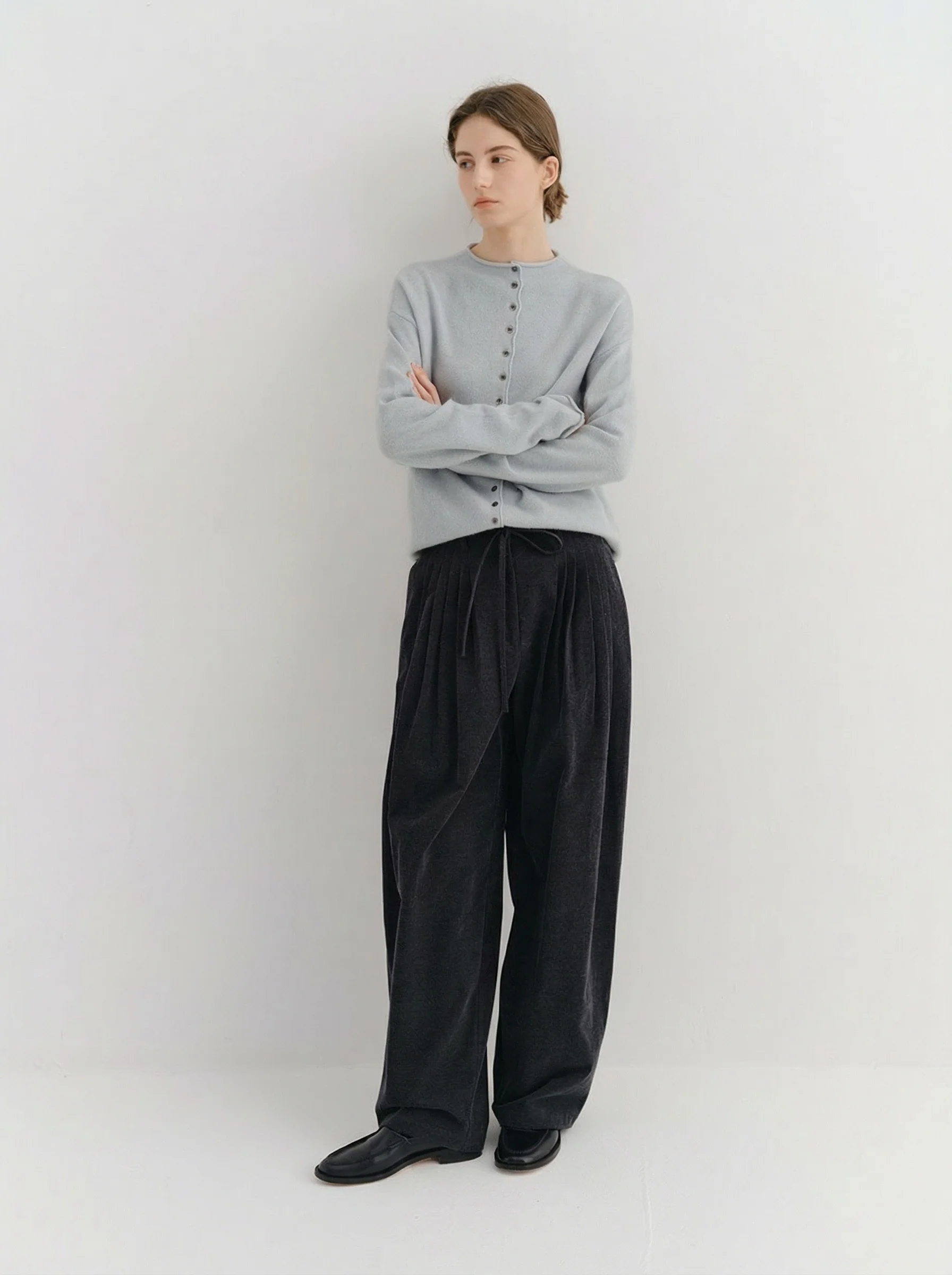 Pleated Drawstring Trousers - Image 5