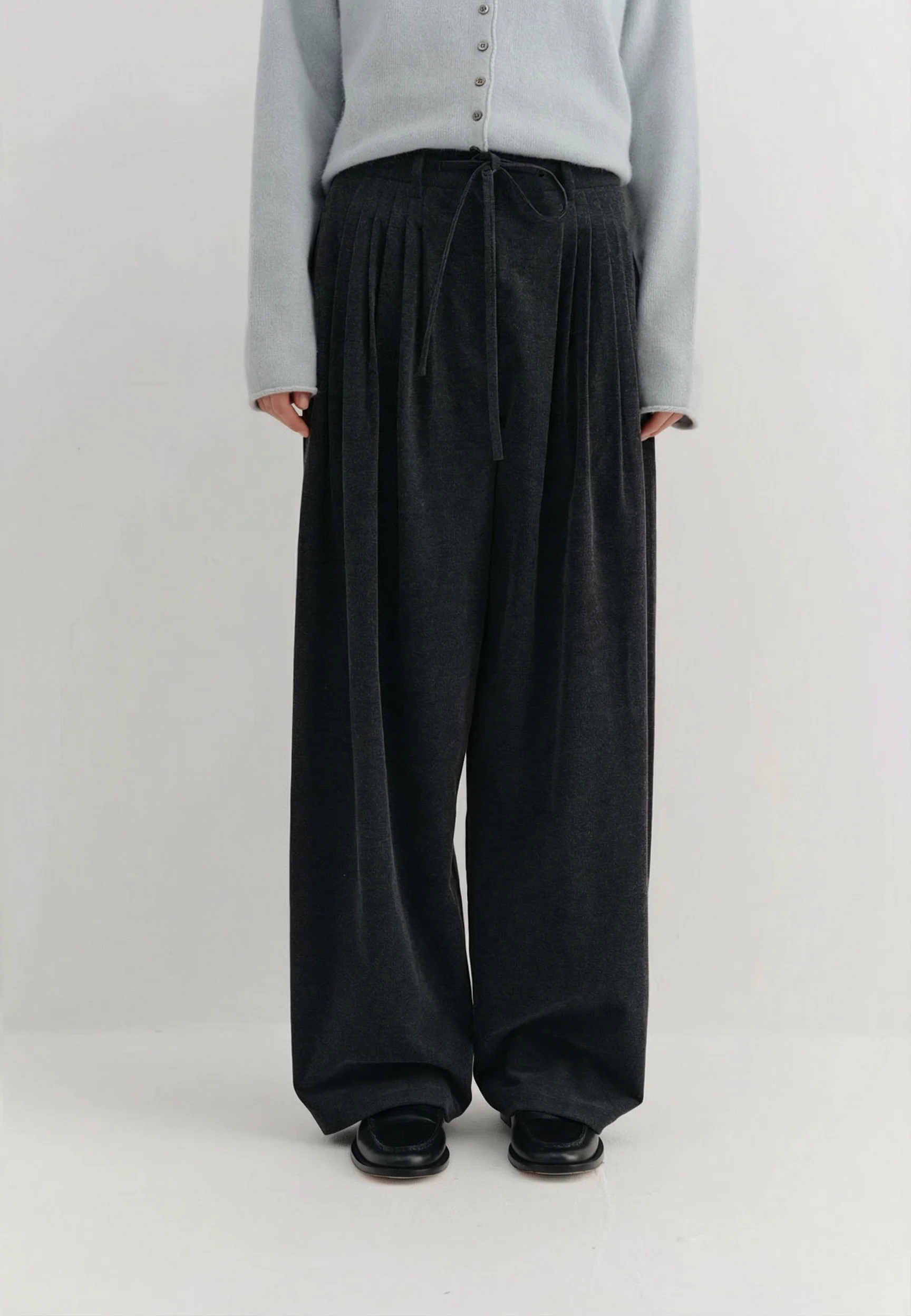 Pleated Drawstring Trousers - Image 6