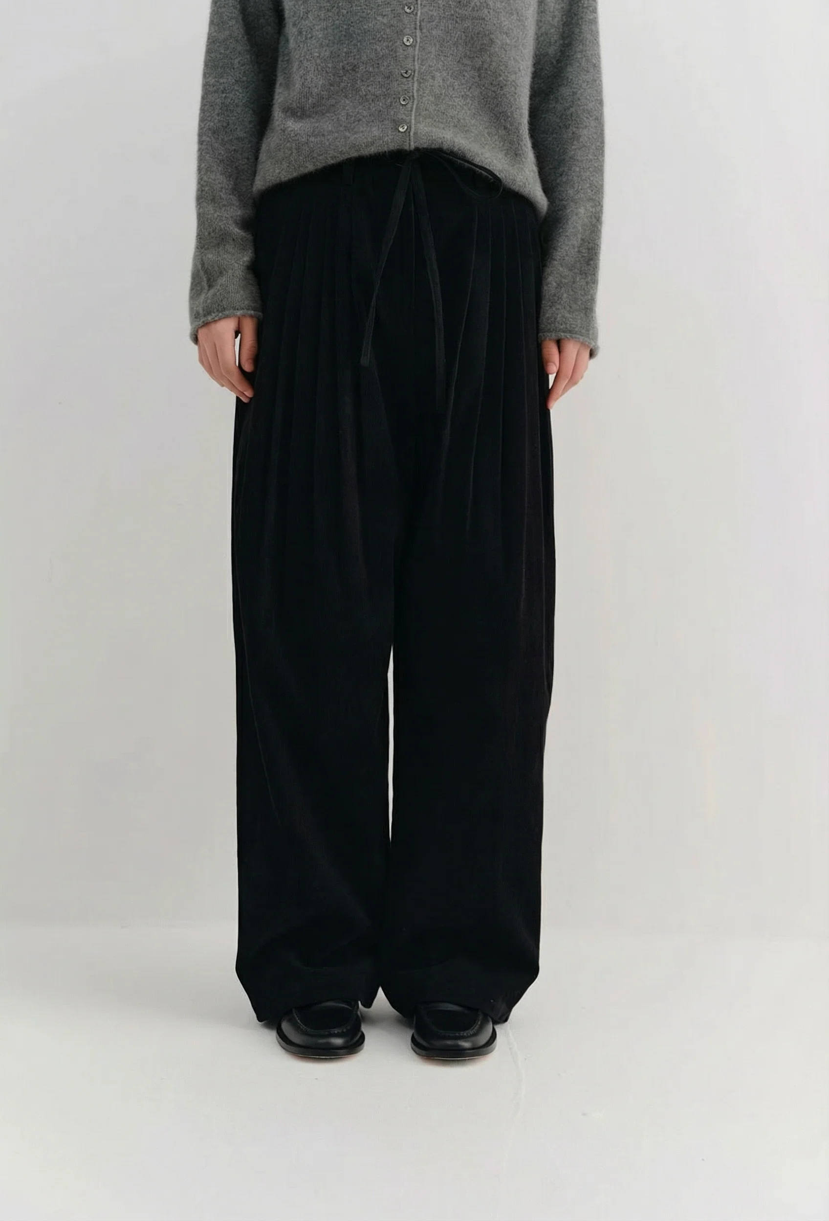 Pleated Drawstring Trousers - Image 7