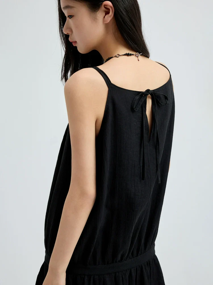 Pleated Drop-Waist Tulip-Hem Mini Dress - Image 4