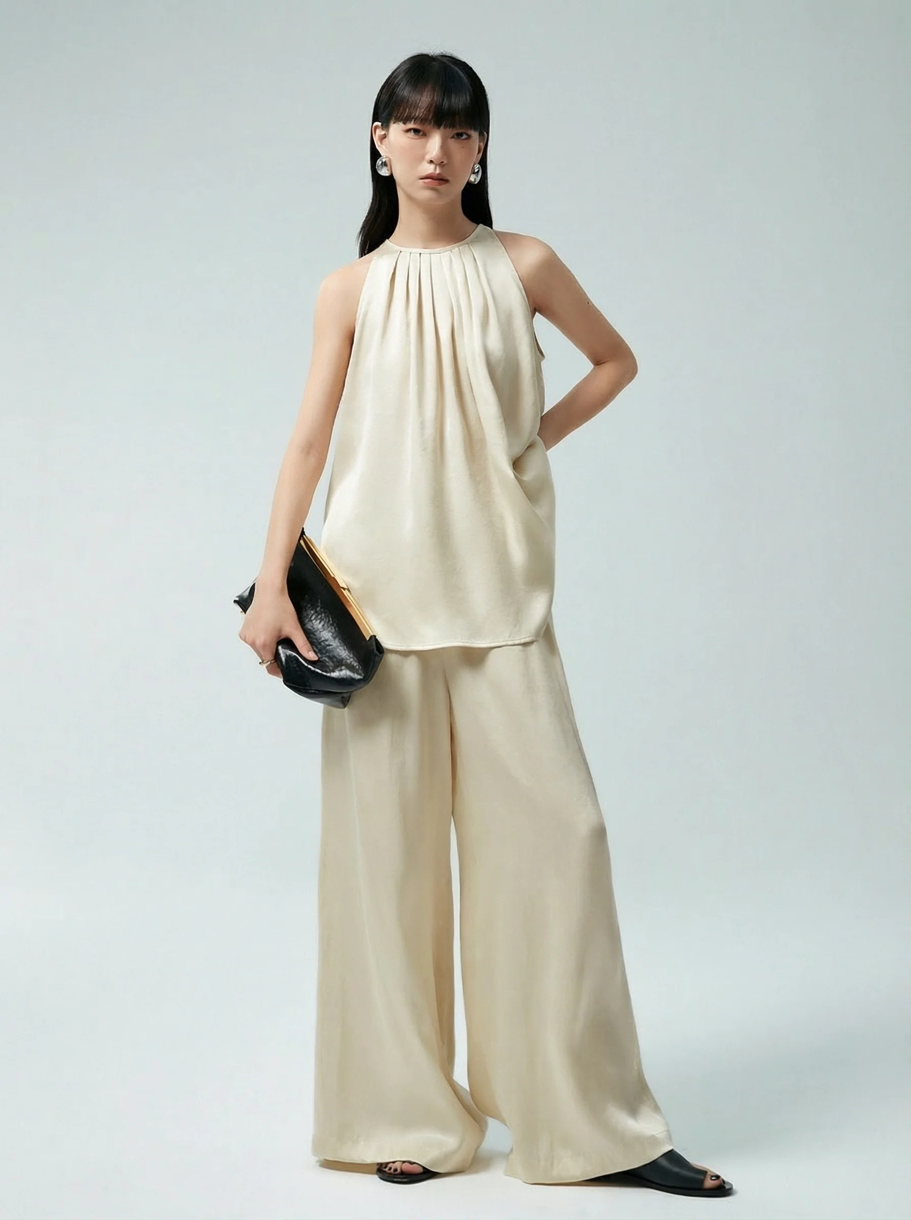 Pleated Halter Set - Image 3