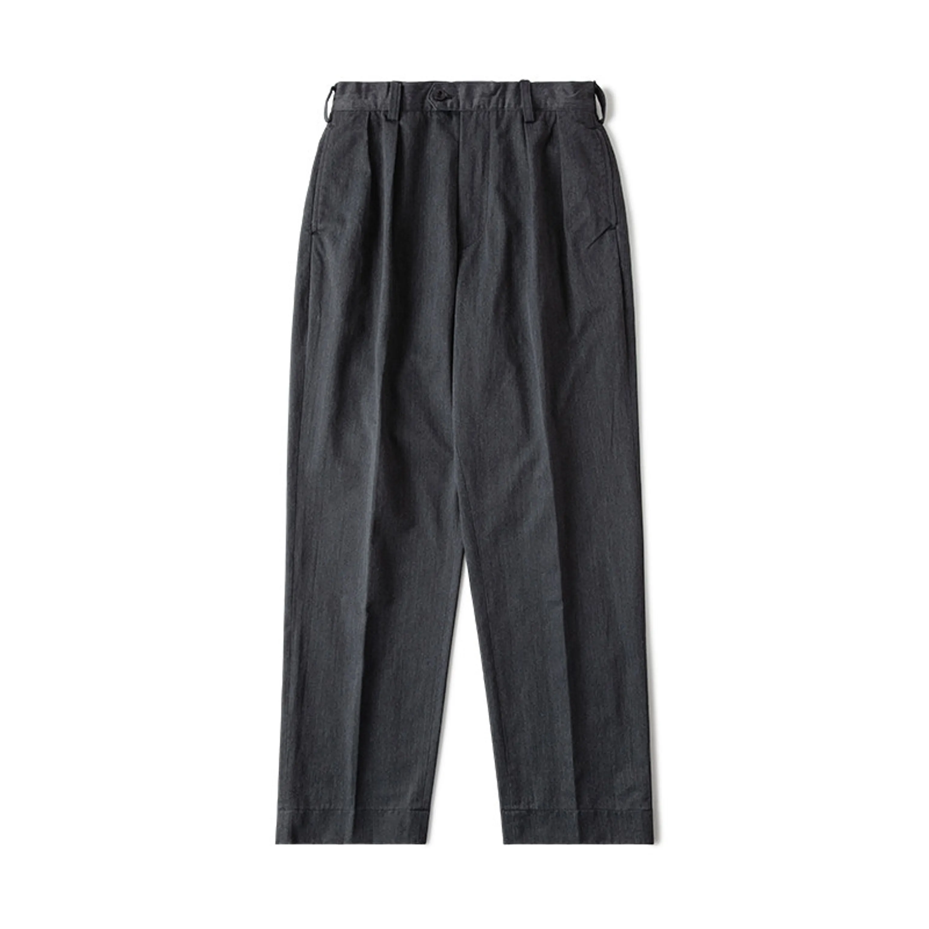Pleated Khaki Chino Trousers - Image 7
