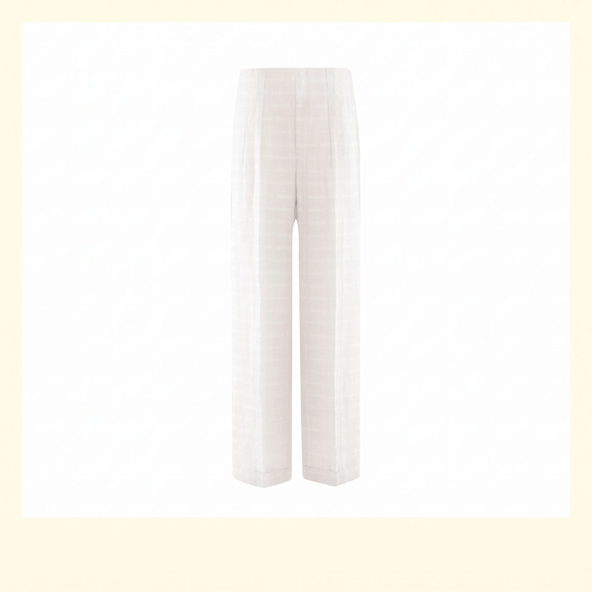 Pleated Linen Trousers - Image 7