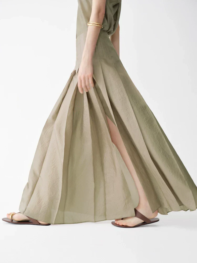 Pleated Maxi Skirt - Image 4