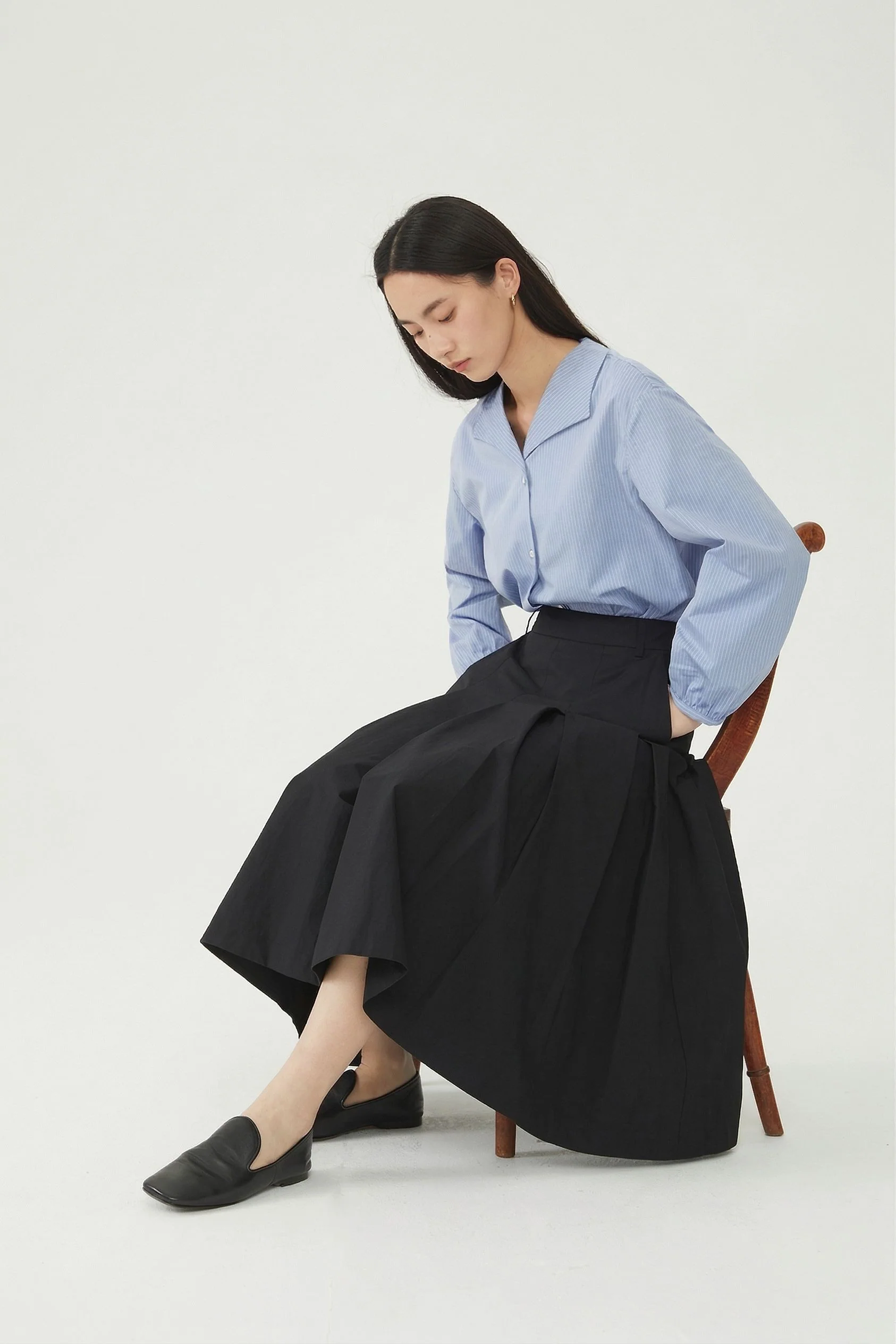 Pleated Midi Skirt - Image 5