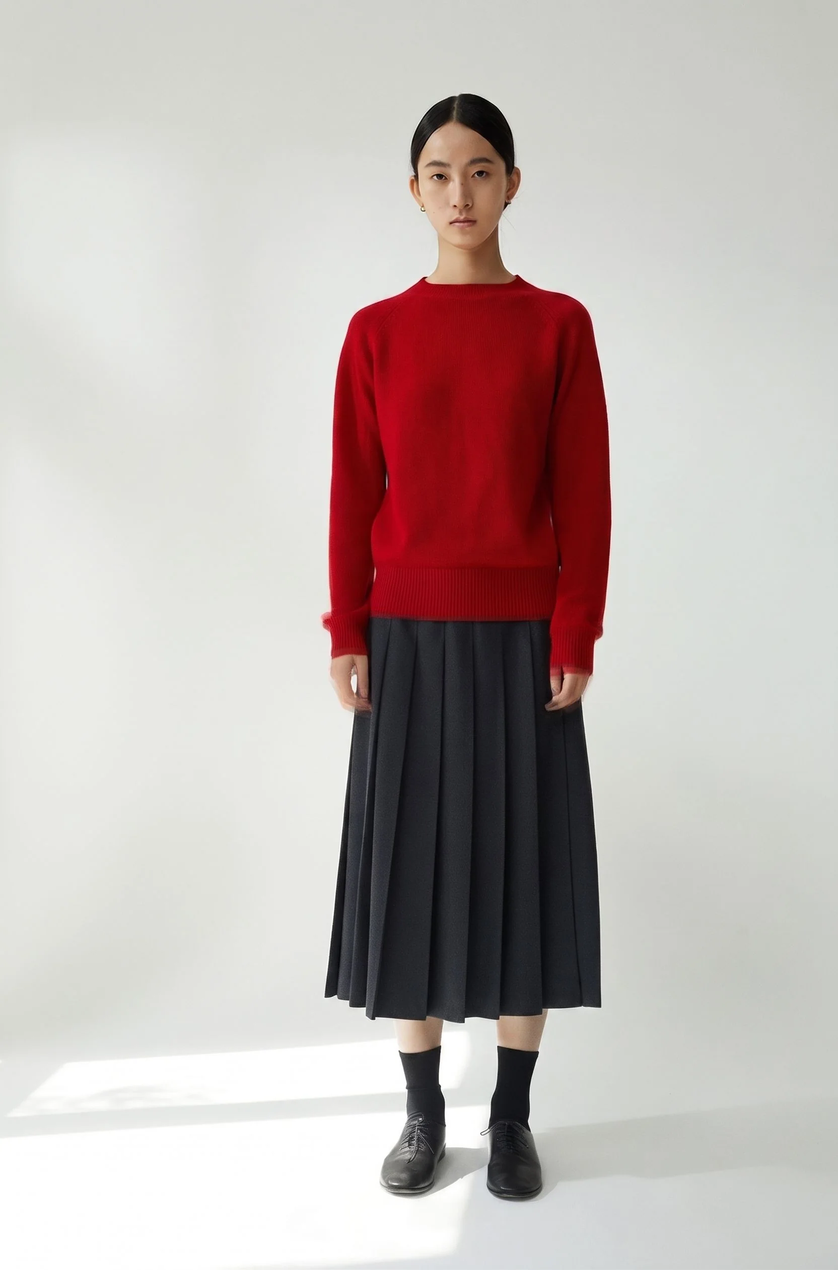 Pleated Midi Skirt - Image 3