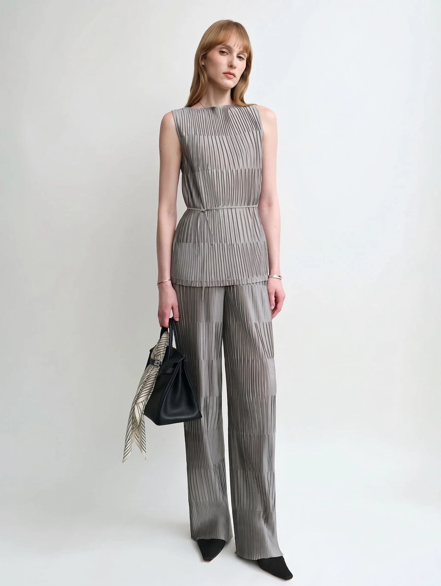 Pleated Panel Pants - Image 4