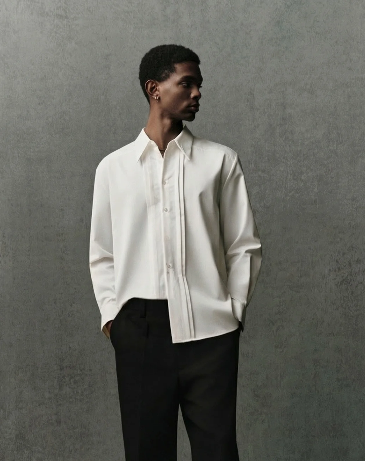 Pleated Placket Shirt - Image 3