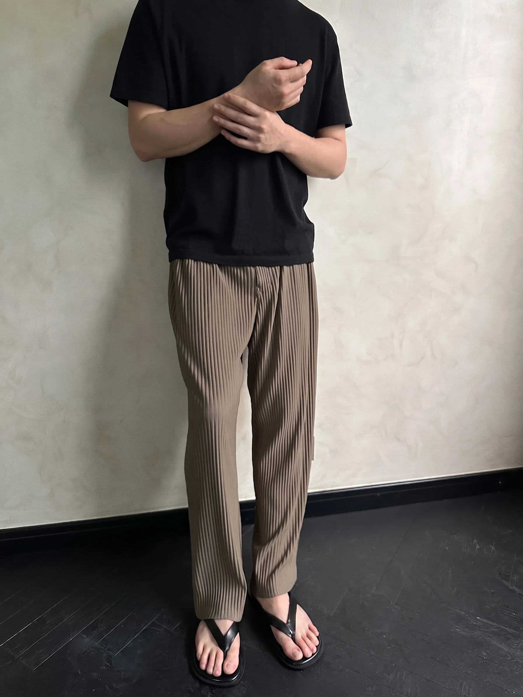 Pleated Rib Trousers - Image 3