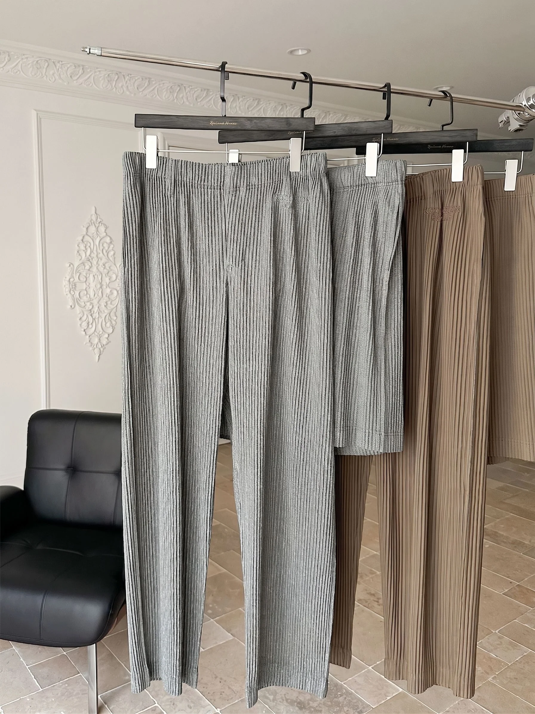 Pleated Rib Trousers - Image 5