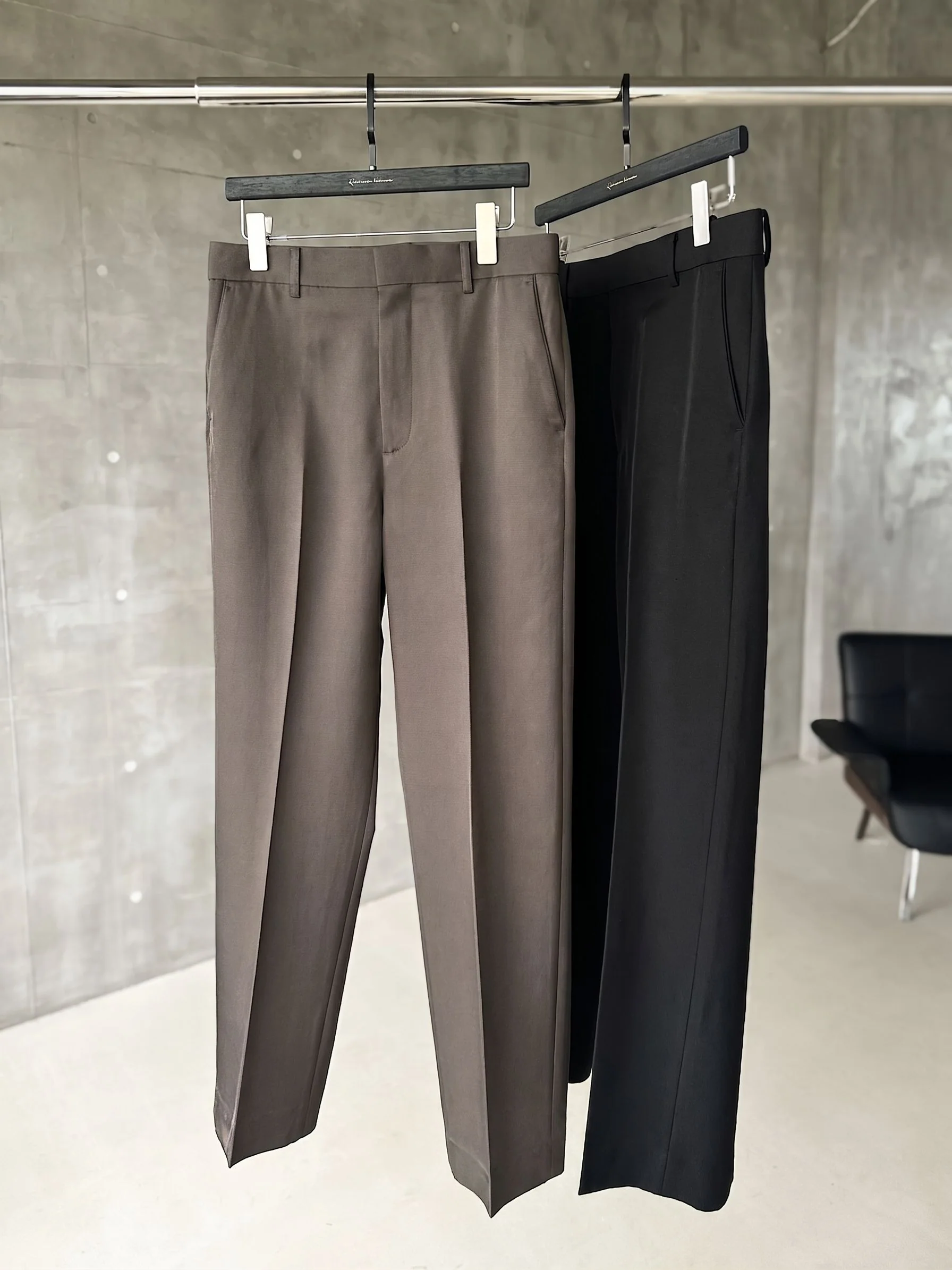 Pleated Straight Trousers - Image 5