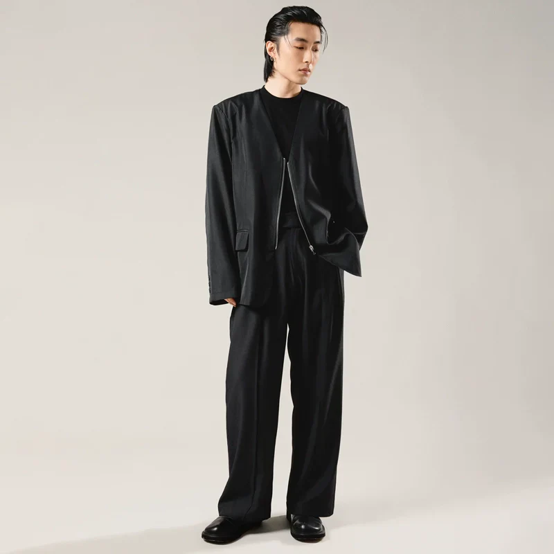 Pleated Suit Trousers - Image 5