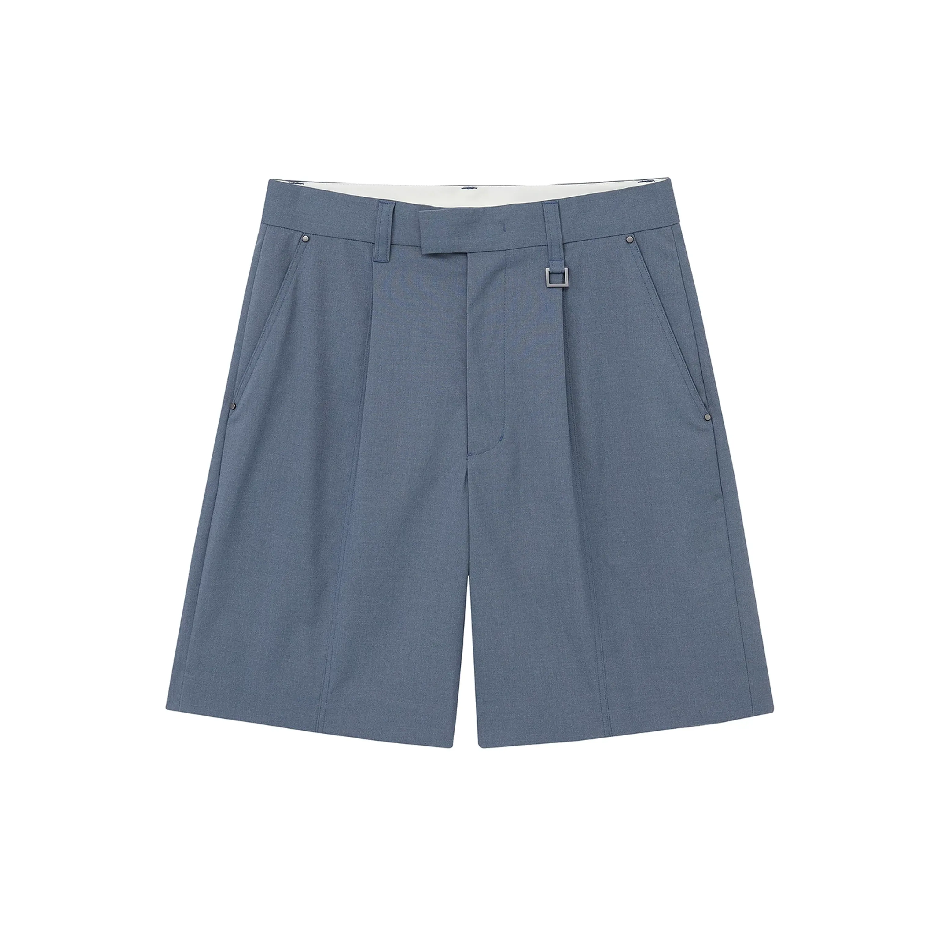 Pleated Suiting Bermuda Shorts - Image 4