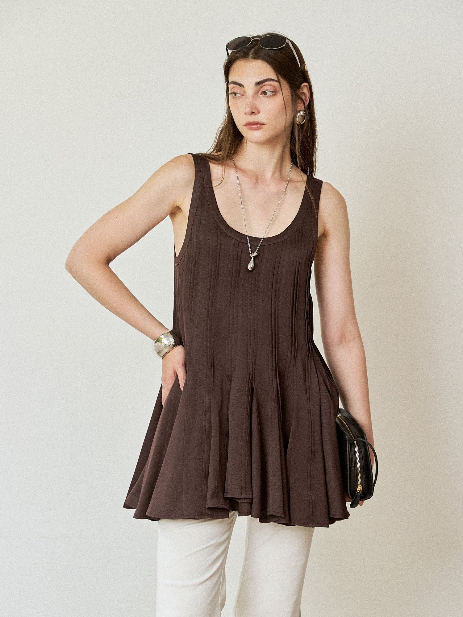 Pleated Swing Tunic - Image 2