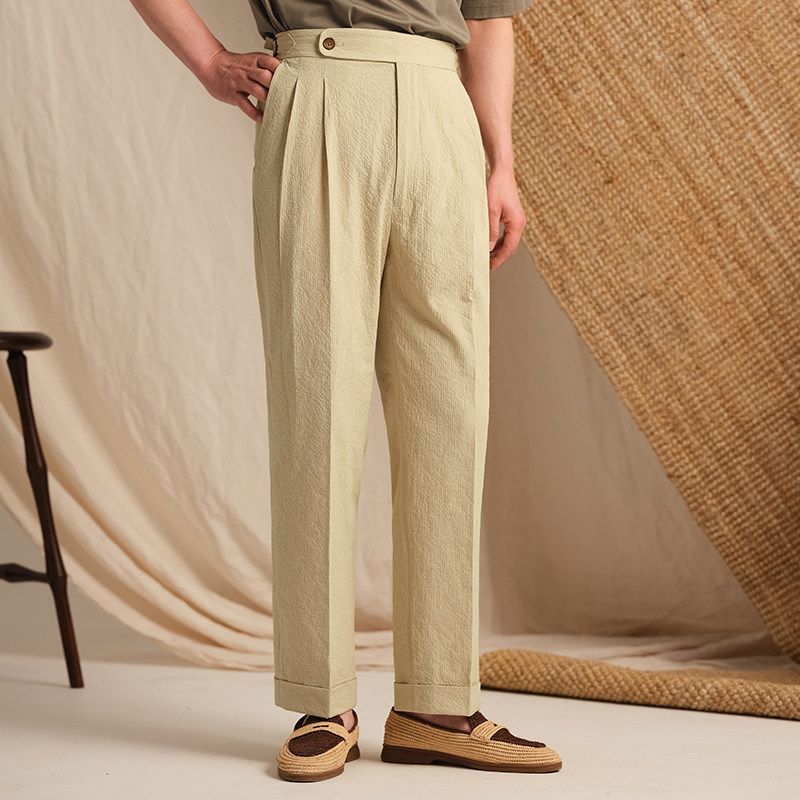 Pleated Tab Trousers - Image 3