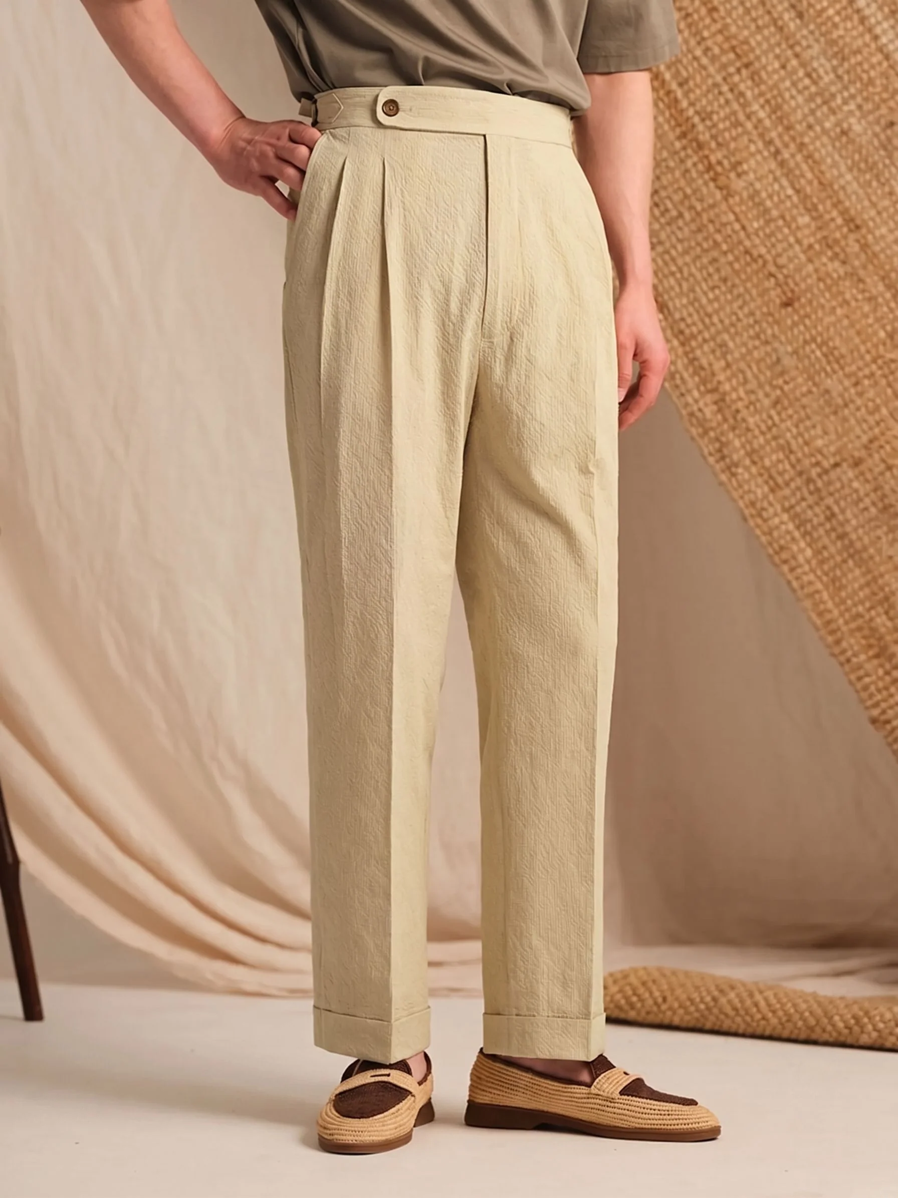 Pleated Tab Trousers - Image 6