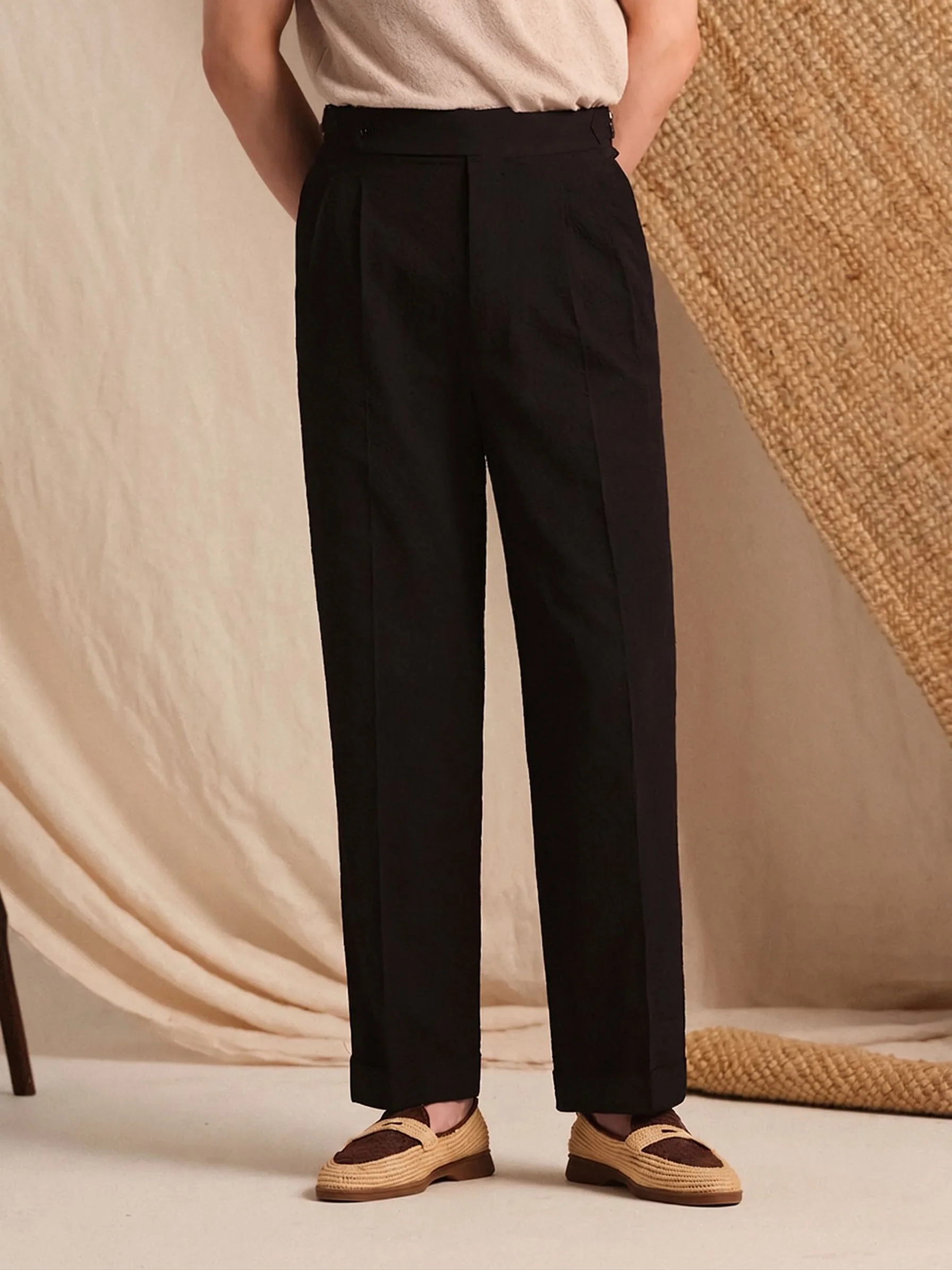 Pleated Tab Trousers - Image 7
