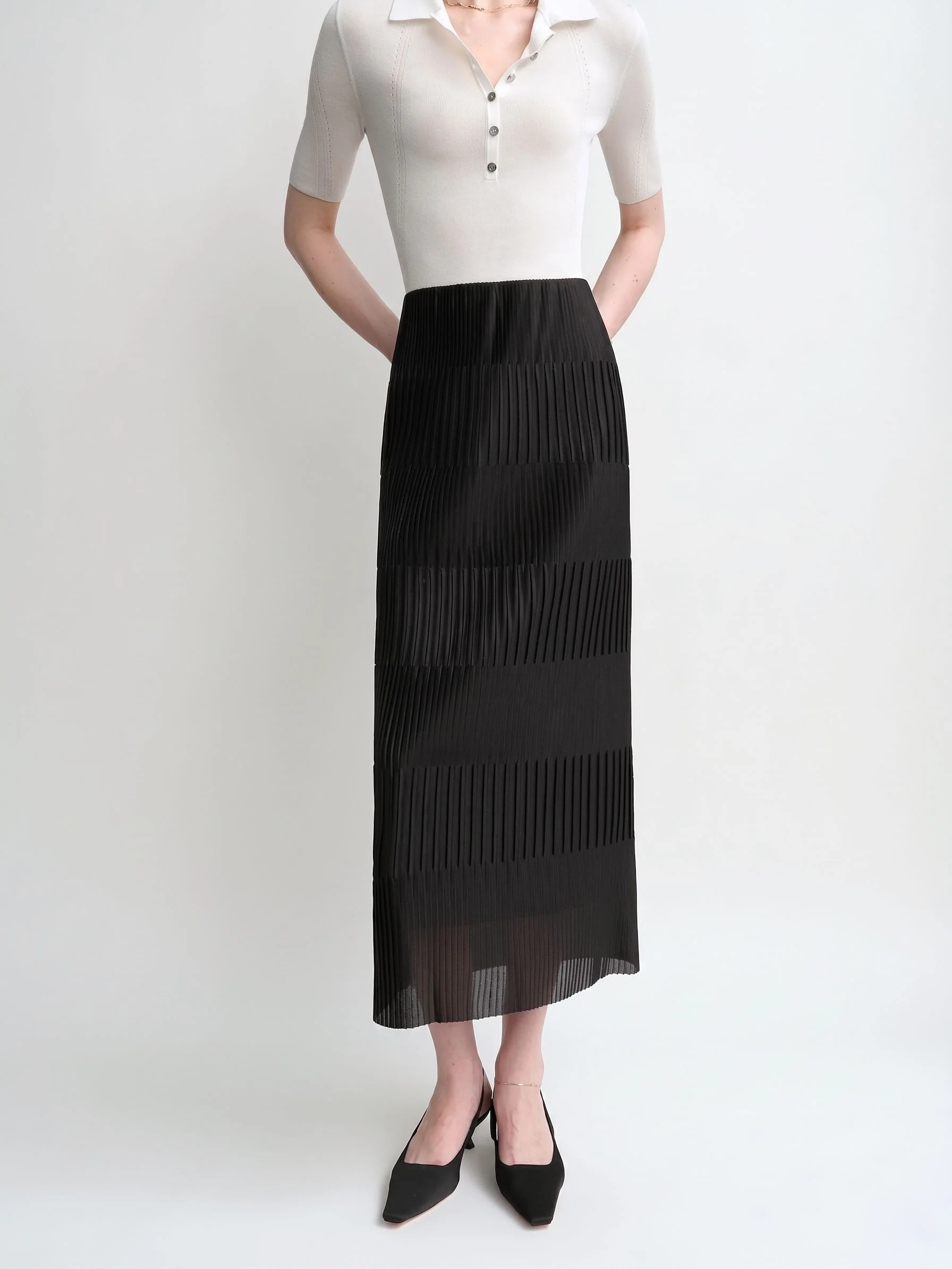 Pleated Tie-Waist Top - Image 11