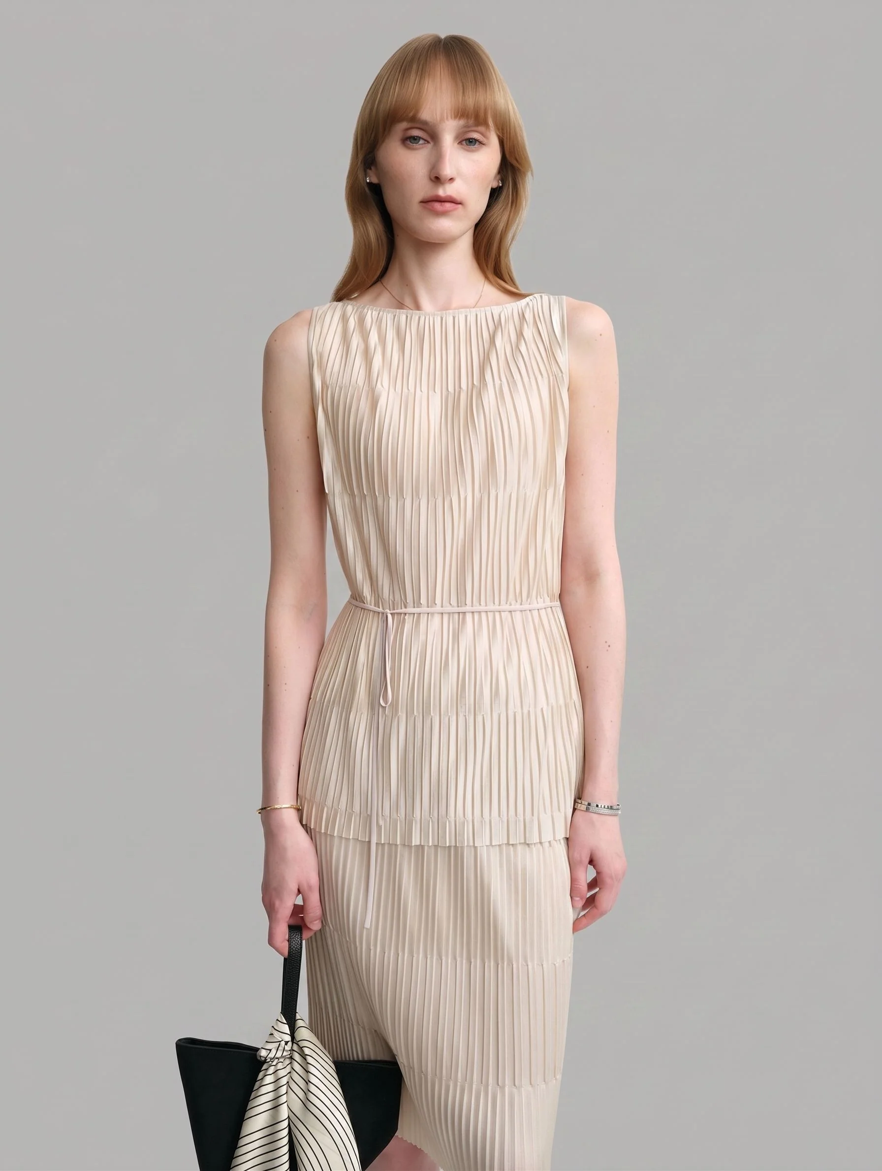 Pleated Tie-Waist Top - Image 2