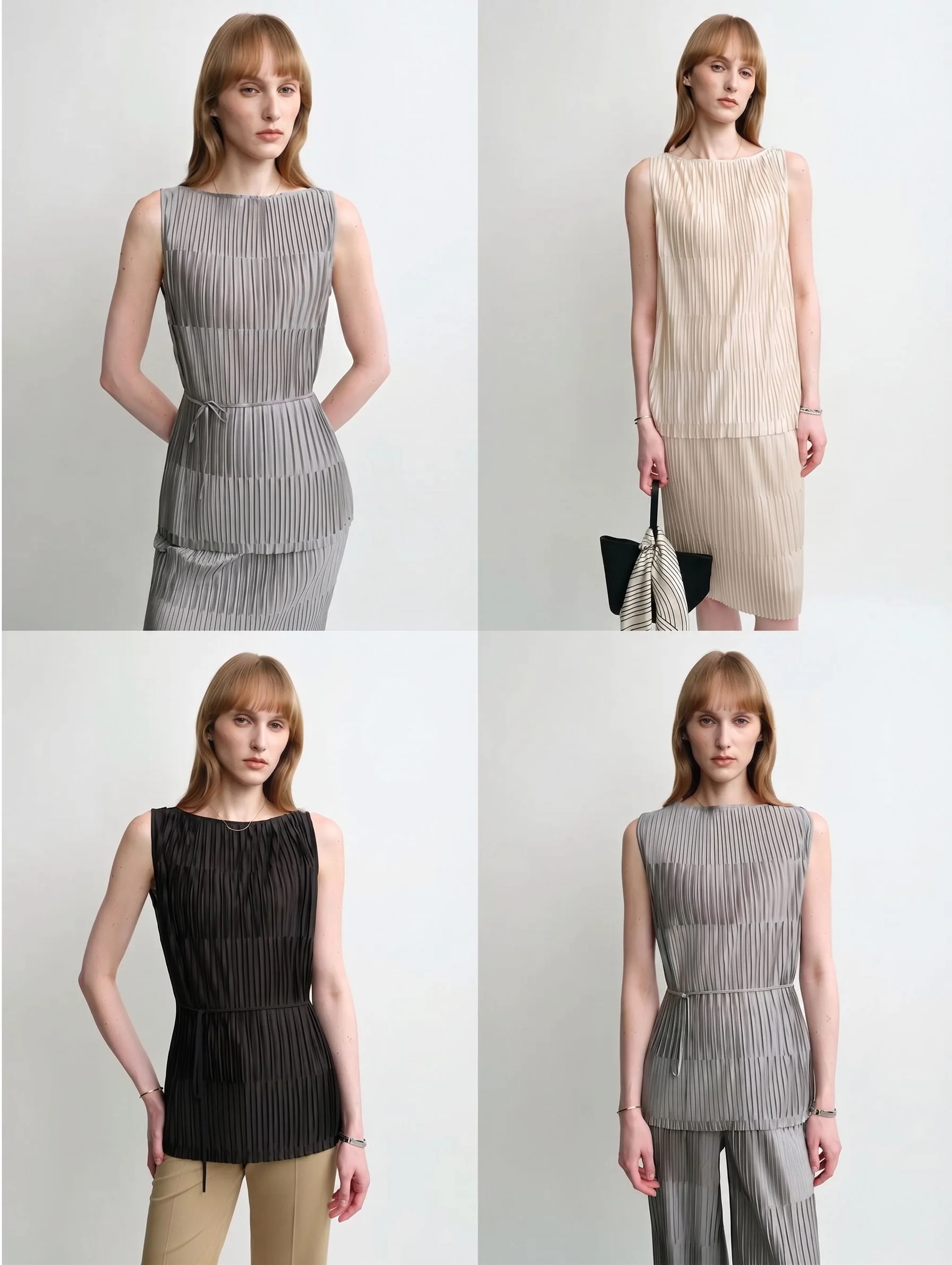 Pleated Tie-Waist Top - Image 3