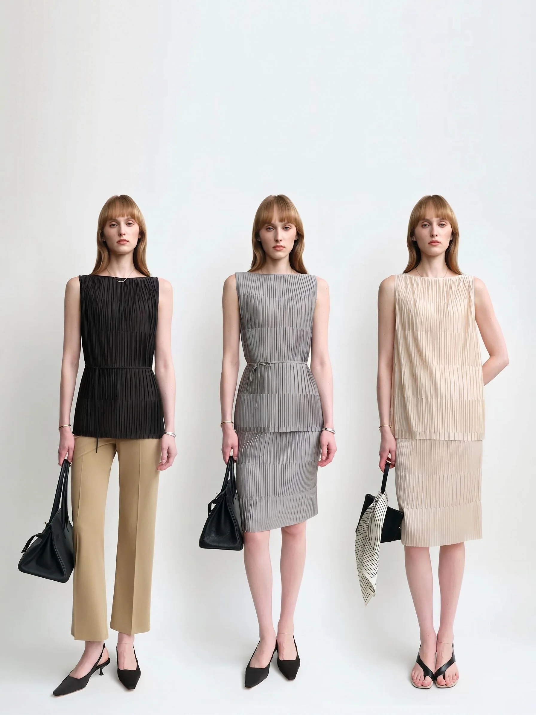 Pleated Tie-Waist Top - Image 4