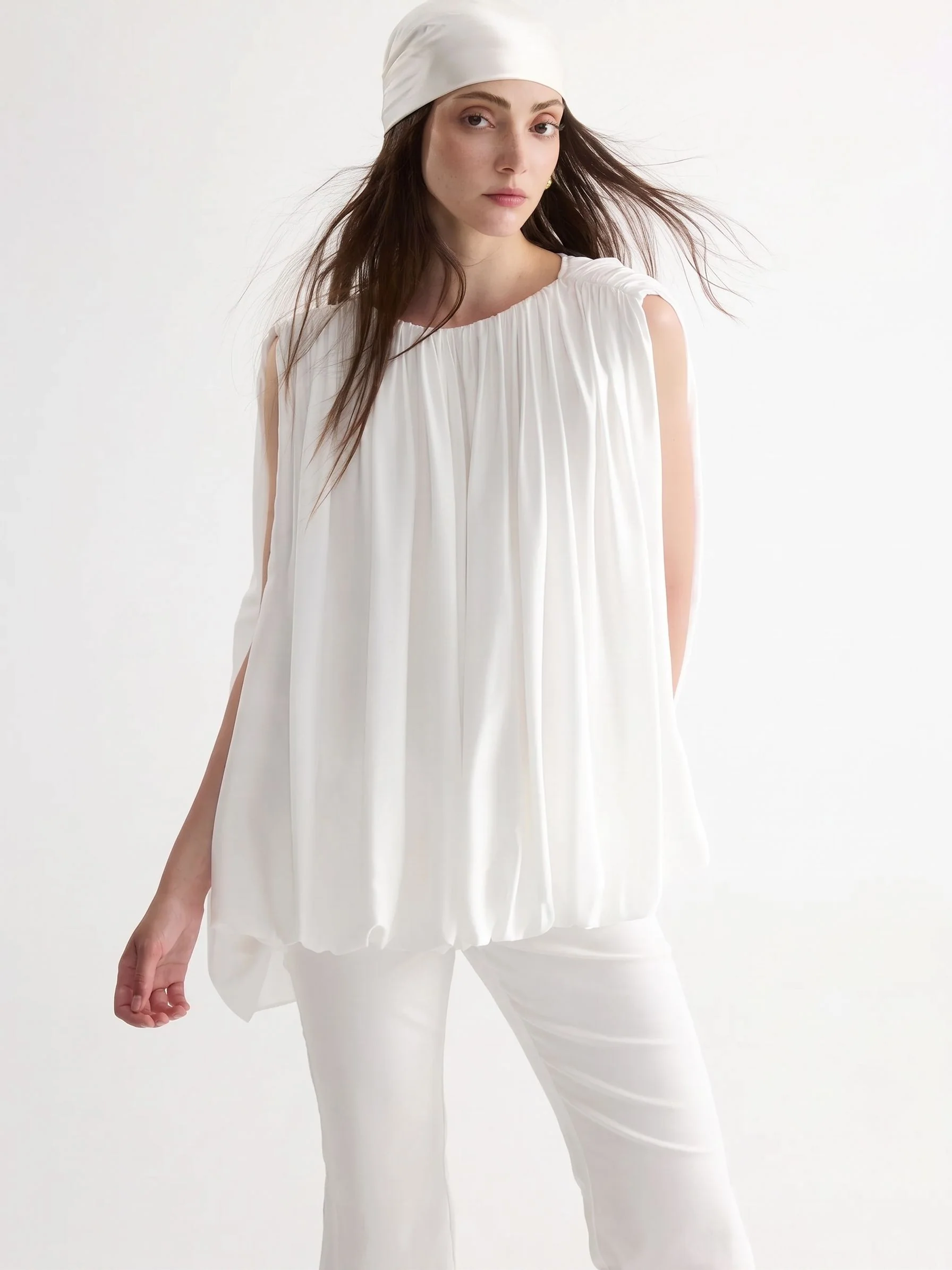 Pleated Two-Piece Set