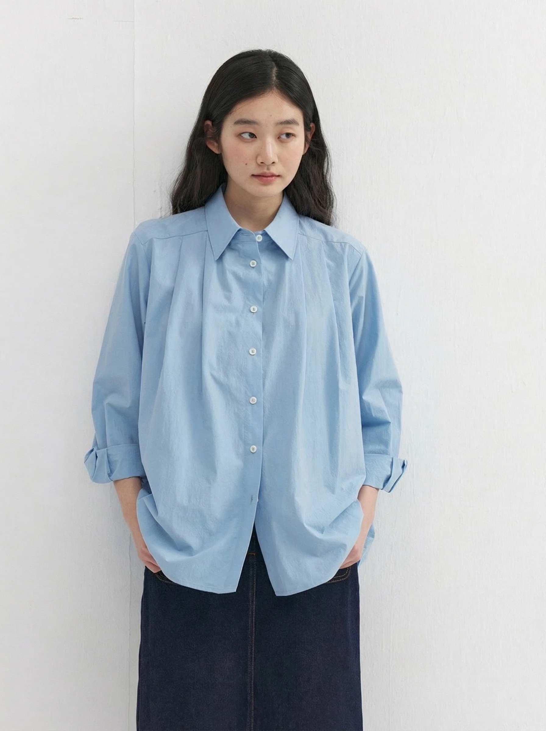 Pleated White Shirt - Image 5