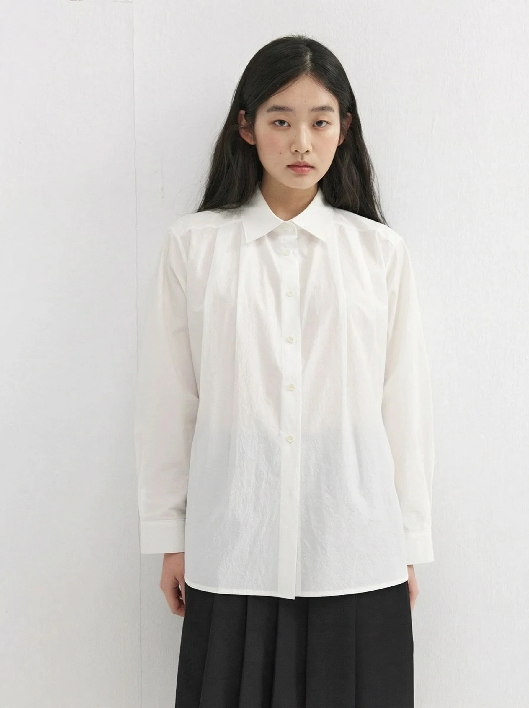Pleated White Shirt - Image 7