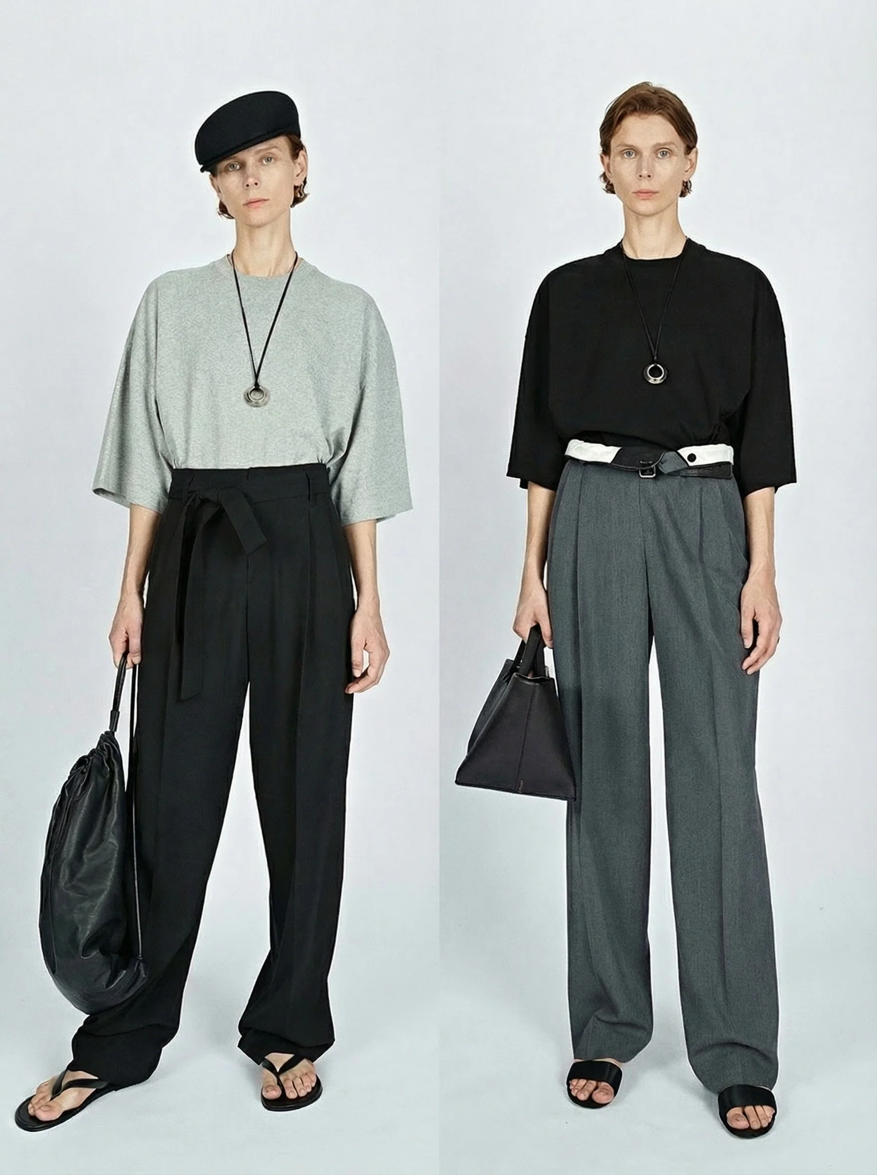 Pleated Wide-Leg Trousers - Image 4