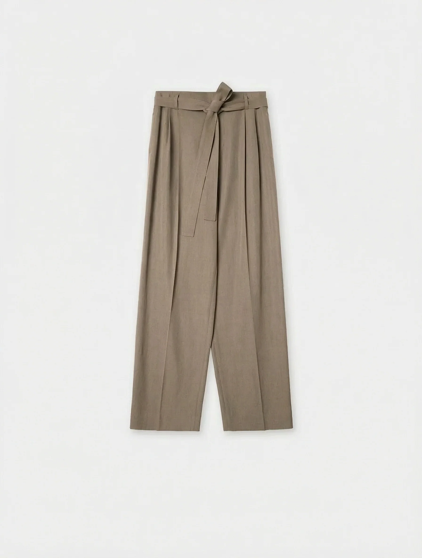 Pleated Wide-Leg Trousers - Image 7