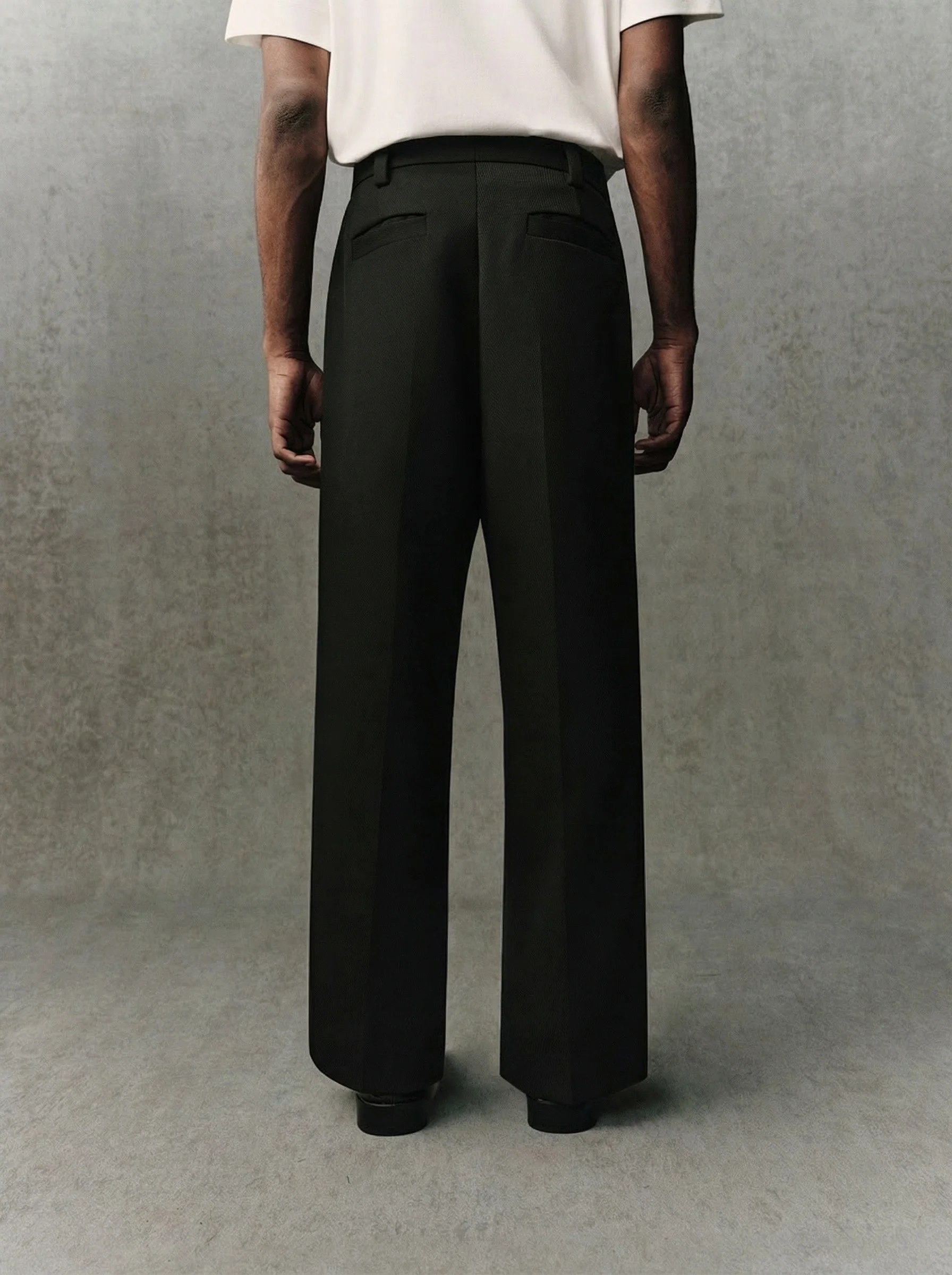 Pleated Wide Trousers - Image 4