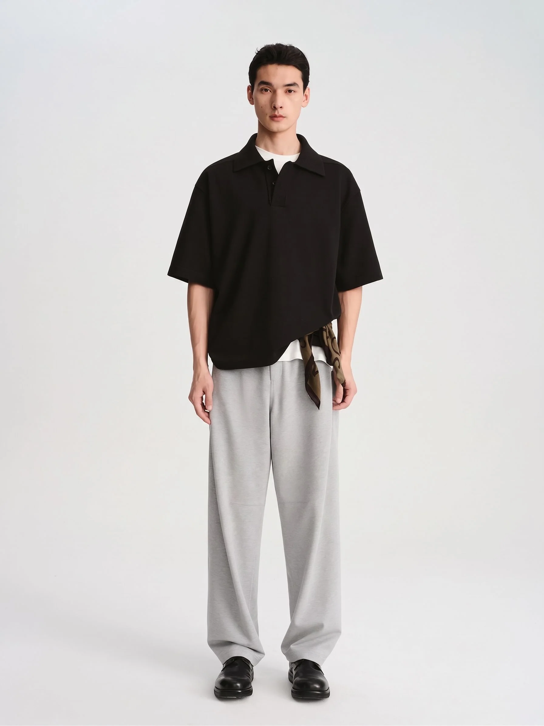 Pleated Wide Trousers - Image 4