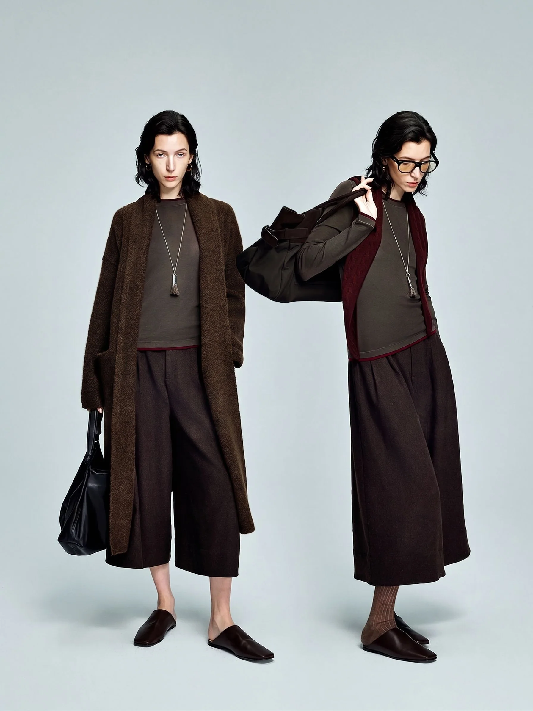 Pleated Wool Culottes - Image 2